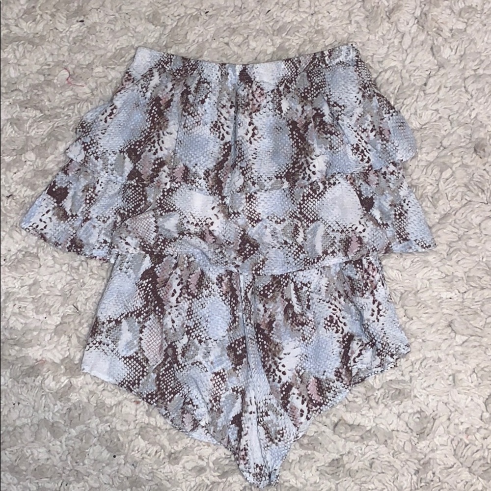 Snakeskin romper